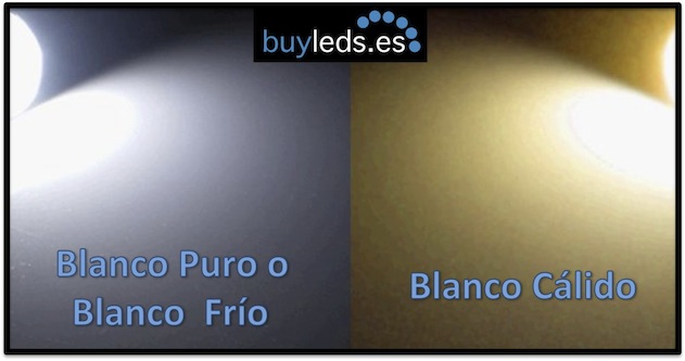 LUZ LED BLANCO CALIDO Y BLANCO FRIO